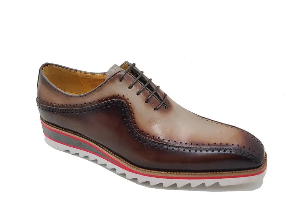 Two-Tone Burnished Brogue Oxford