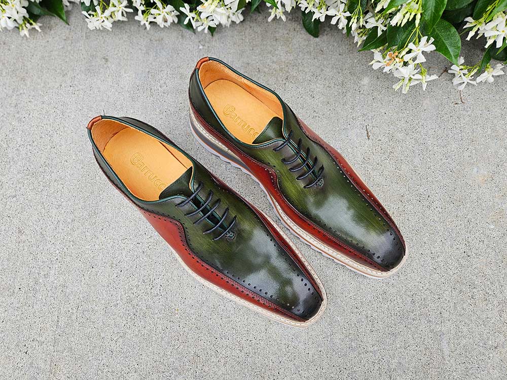 Two-Tone Burnished Brogue Oxford