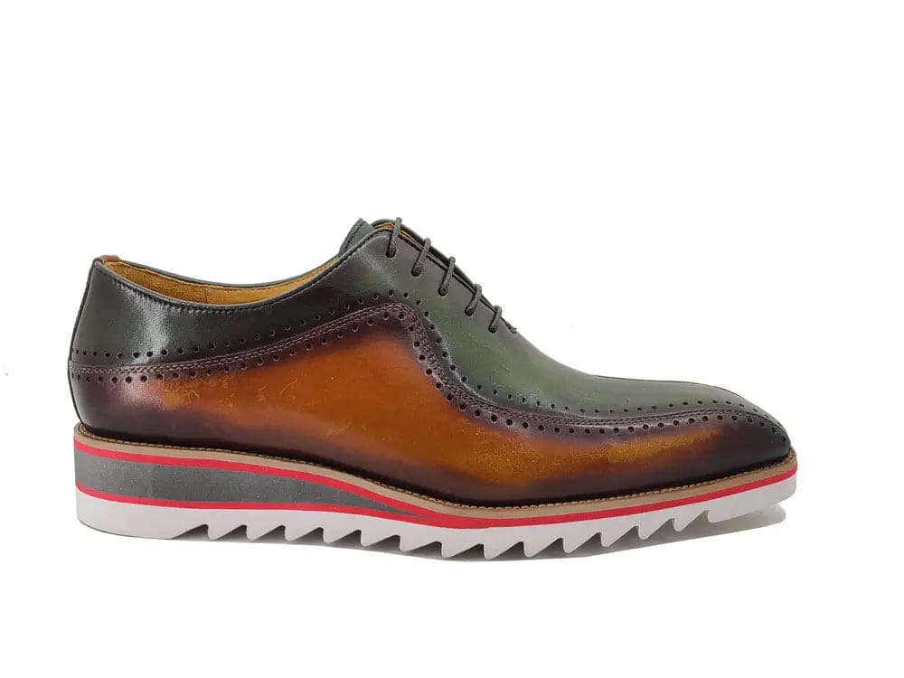 Two-Tone Burnished Brogue Oxford