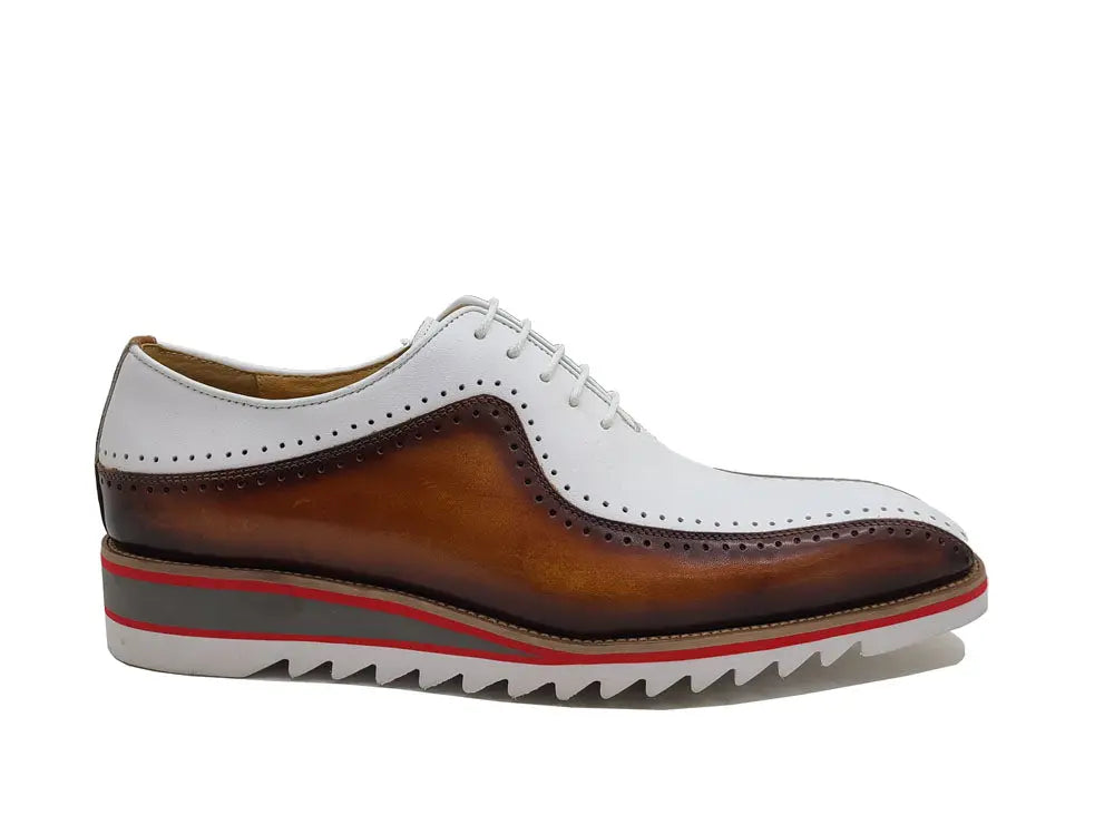 Two-Tone Burnished Brogue Oxford