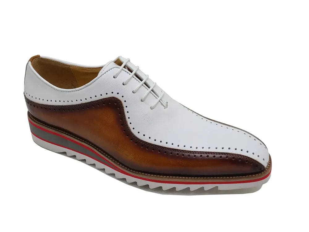 Two-Tone Burnished Brogue Oxford