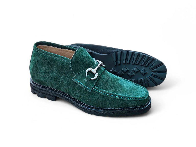 Carrucci Suede Ankle Boot with Horsebit