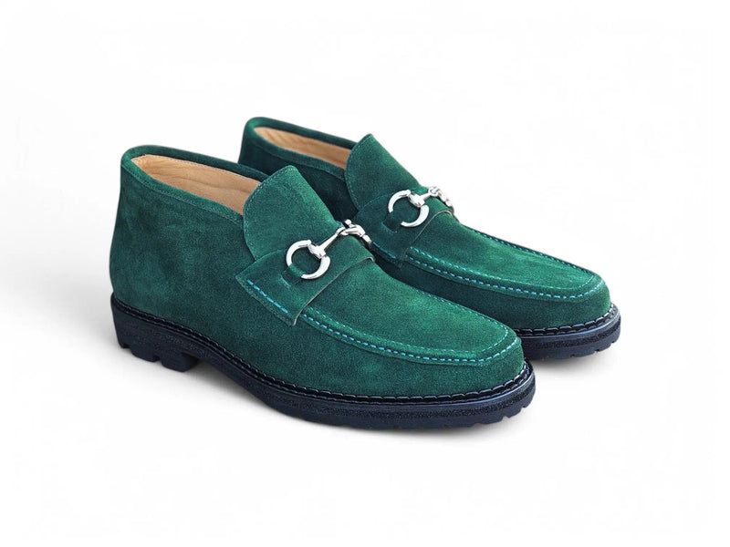 Suede Ankle Boot with Horsebit Carrucci