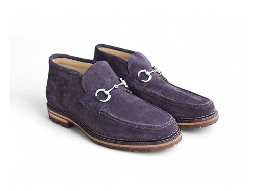 Suede Ankle Boot with Horsebit Carrucci