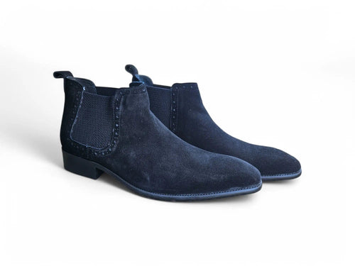 Suede Ankle Chelsea Boot Carrucci