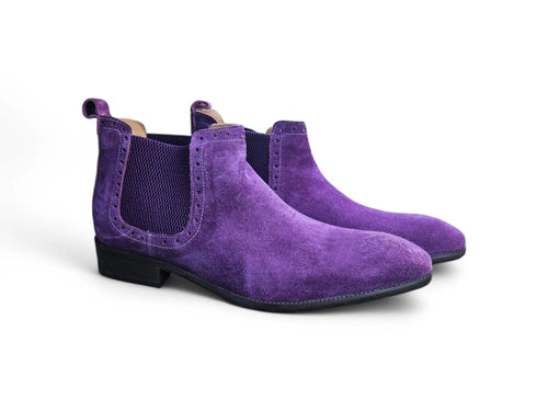 Suede Ankle Chelsea Boot Carrucci