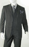 Men's Black Wool Pinstripe 3pc Suit Alberto T63ETS Size 38R Final Sale