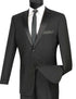 Excalibur Collection - Slim Fit Tuxedo 2 Piece 2 Buttons Design in Black