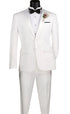 Excalibur Collection - Slim Fit Tuxedo 2 Piece 2 Button Design in White