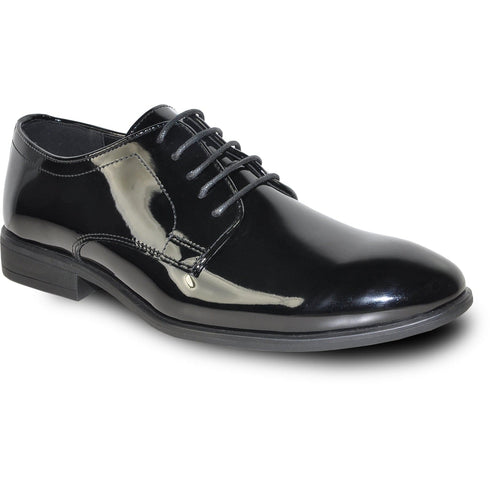 Mens Black Shiny Dress Shoe - Cool and Dry Shoe