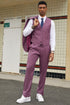 "Mens Stacy Adams Suit - Stacy Adams Suit Men's Fancy Two-Button Vested Suit in Lilac Lavender"