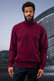 Men's Designer Wool & Cashmere Dress Sweater in Burgundy