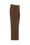 Tiglio Luxe Tobacco Wide Leg pants in pure wool. Rich tobacco color, wide-leg silhouette. Flat front, buttoned rear pockets, slight front pleating for a tailored look.
