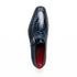 Marco Di Milano Toluca Navy Blue Monk Strap Lizard & Crocodile Shoes