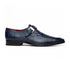 Marco Di Milano Toluca Navy Blue Monk Strap Lizard & Crocodile Shoes