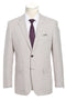 Mens Classic Two Button Linen & Cotton Summer Sport Coat Blazer in Tan Houndstooth