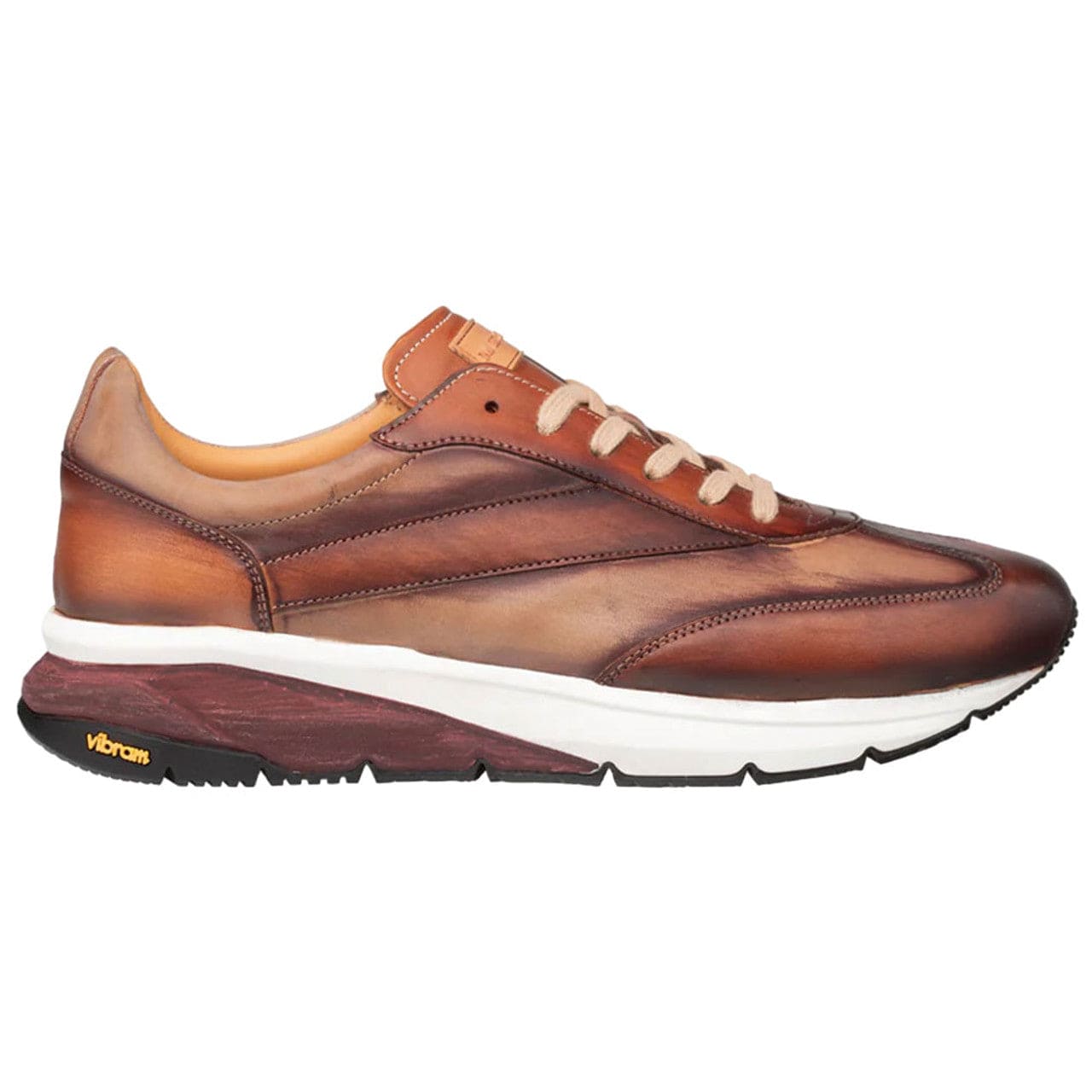 Men's Magico Tan/Taupe Two-Toned Sneakers by Mezlan – Handcrafted in Spain