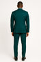 Teal Green Tuxedo Suit for Men â€“ Satin Shawl Lapel Prom and Wedding Suit
