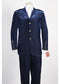 Men's 3 Button Blue Velvet Suit