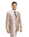 Beige Slim Fit Suit - AlbertoNardoniStore