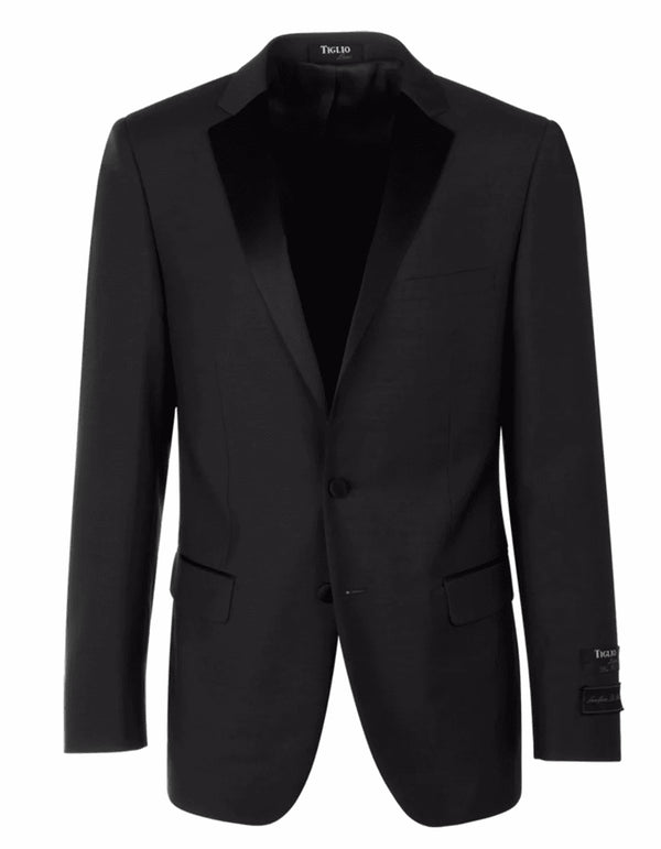 Mens 2 Button Designer Notch Tuxedo in Charcoal Grey