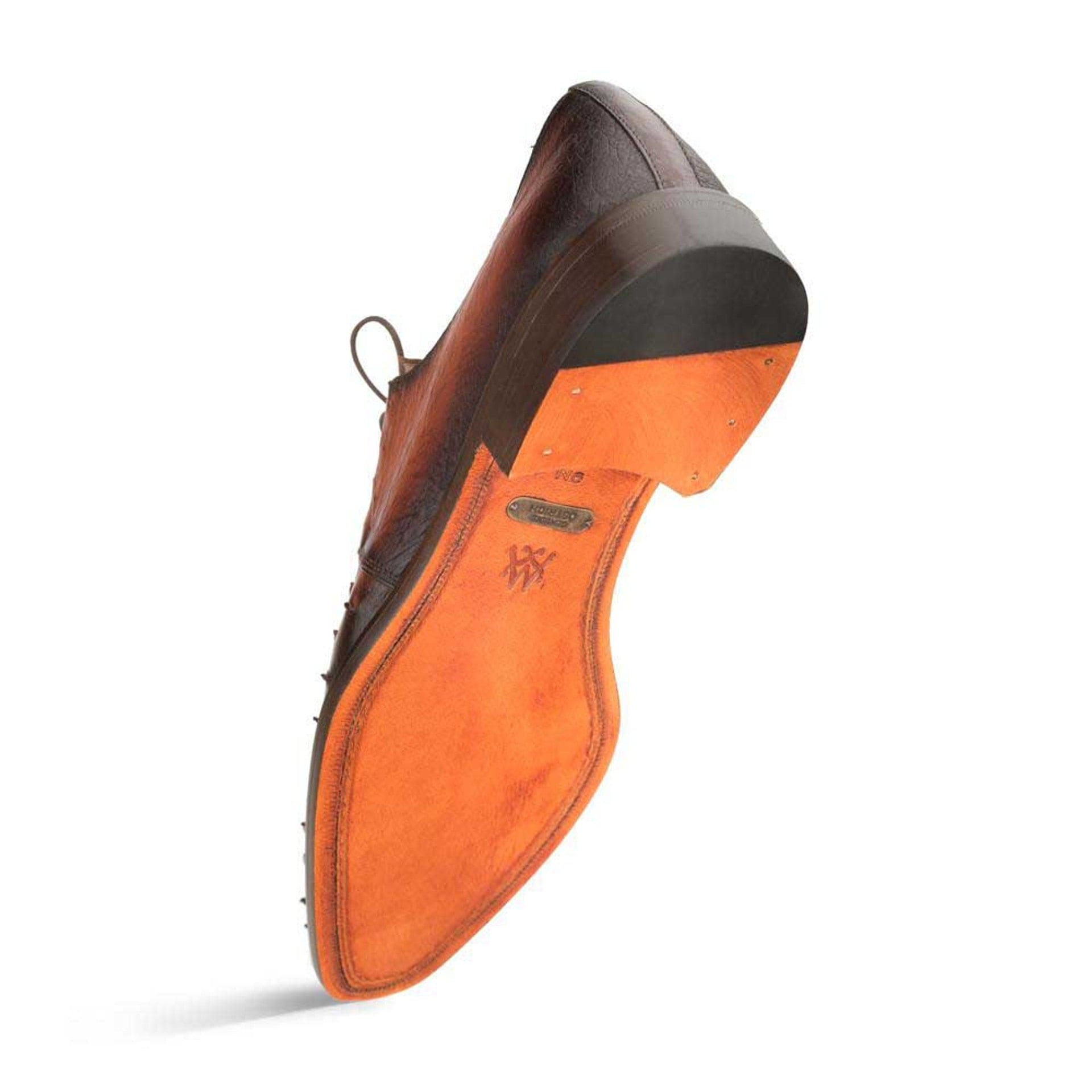 Tillson Brandy Genuine Ostrich Plain Toe Blucher Shoes by Mezlan – Made in Spain