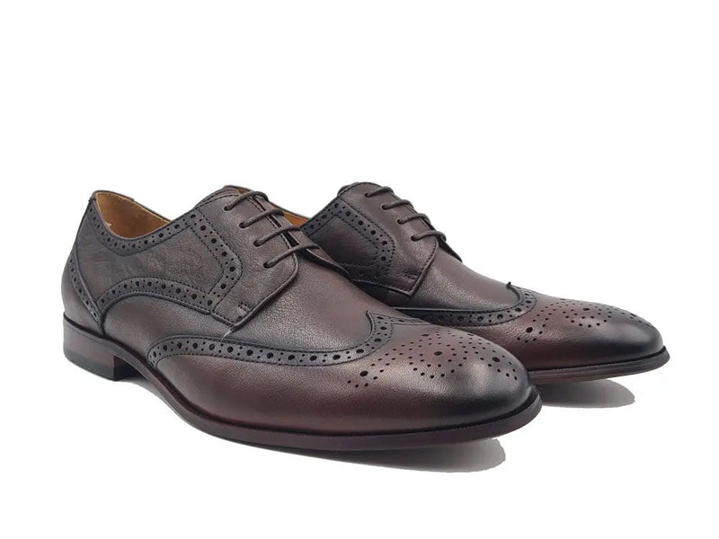 Carrucci Tumbled Leather Blucher style Oxford with Flex Sole