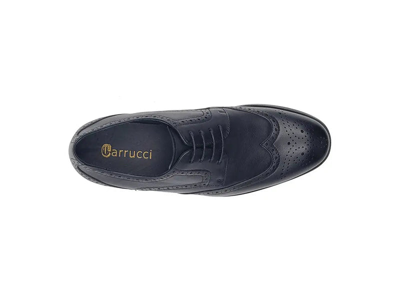 Carrucci Tumbled Leather Blucher style Oxford with Flex Sole