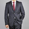 Tiglio Men's Black 2-Button Slim-Fit Suit - High End Suits - High Quality Suits