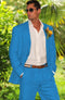 Mens Turquoise Blazer - Turquoise Suit Jacket