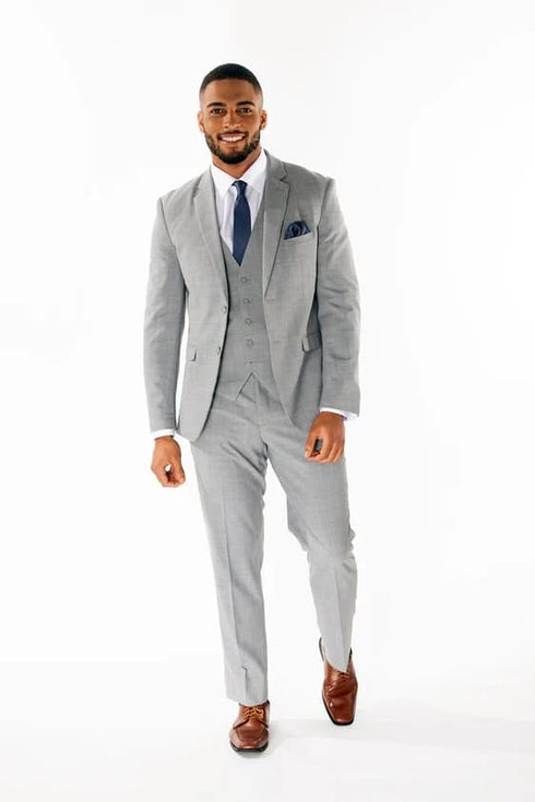 Smoking Traje - Esmoquin - Smoking Para Hombre - Cowboy Formal Attire Two Button Grey Tuxedo