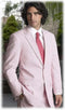 Sear Sucker Suit Mens Two Button Vented Red Seersucker Sear Sucker Suit (Jacket + Pants) Cheap Priced Blazer Jacket For Men Sport Coat + Pants