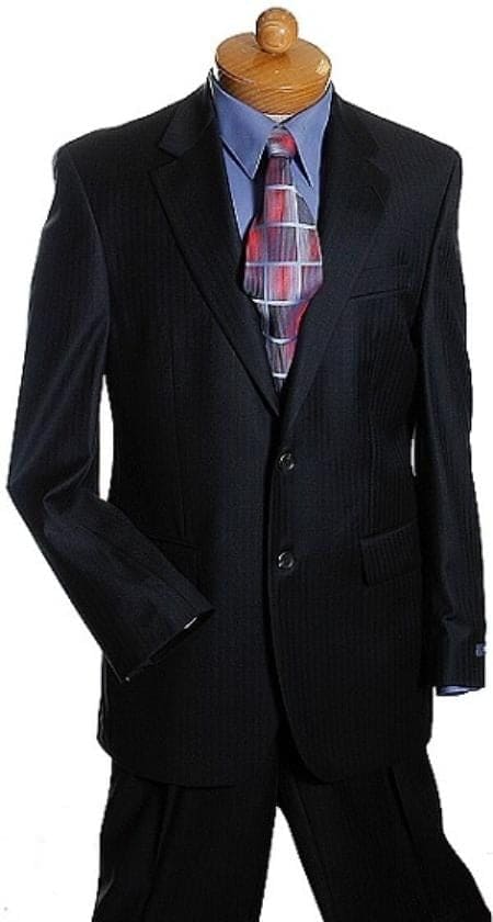 Mens Big and Tall linen Suit -Black Suit