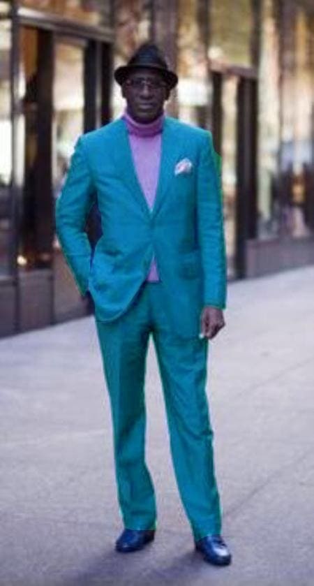 Mens Turquoise Blazer - Turquoise Suit Jacket