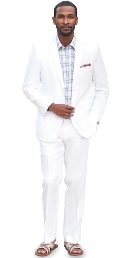 White Slim Fit Suit - AlbertoNardoniStore