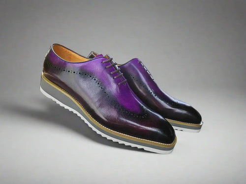 Two-Tone Lace-Up Oxford with Comfort Sole