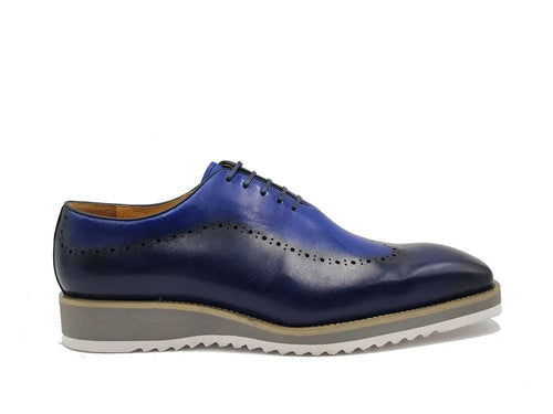 Two-Tone Lace-Up Oxford with Comfort Sole