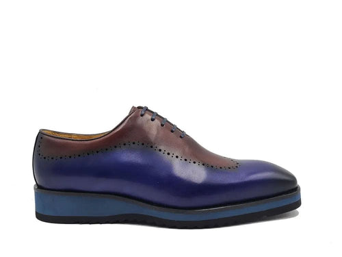 Two-Tone Lace-Up Oxford with Comfort Sole