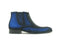 Mens Contrast Suede Chelsea Boots