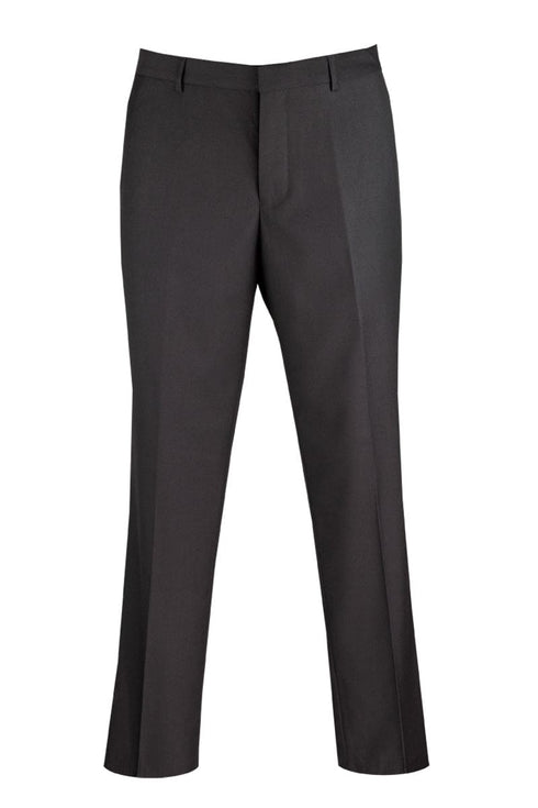 "Black Men's Modern Fit Dress Pants - Wool Feel"