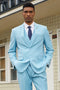 "Mens Stacy Adams Suit - Stacy Adams Suit Men's Fancy Two-Button Vested Suit in Teal Green"