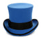 Men's Tall 100% Wool Dress Top Hat in Blue & Black