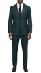 Rockford Peak Lapel Double Breasted Suit - Slim Fit (Hunter Green)