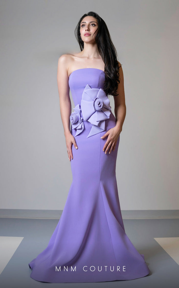 MNM Couture V07456 Black-Royal Evening Gown with Couture Detailing