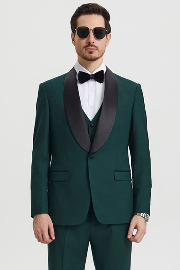 Father And Son Matching Suits -Green Tuxedo