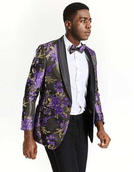 Purple And Gold Suit - AlbertoNardoniStore