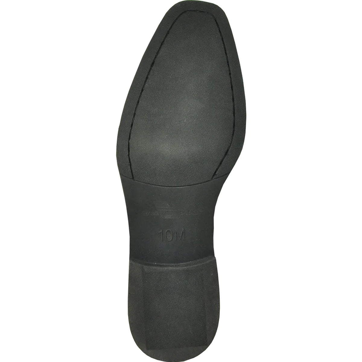 Bravo Mens Classic Plain Toe Slip on Loafer Dress Shoe in Black