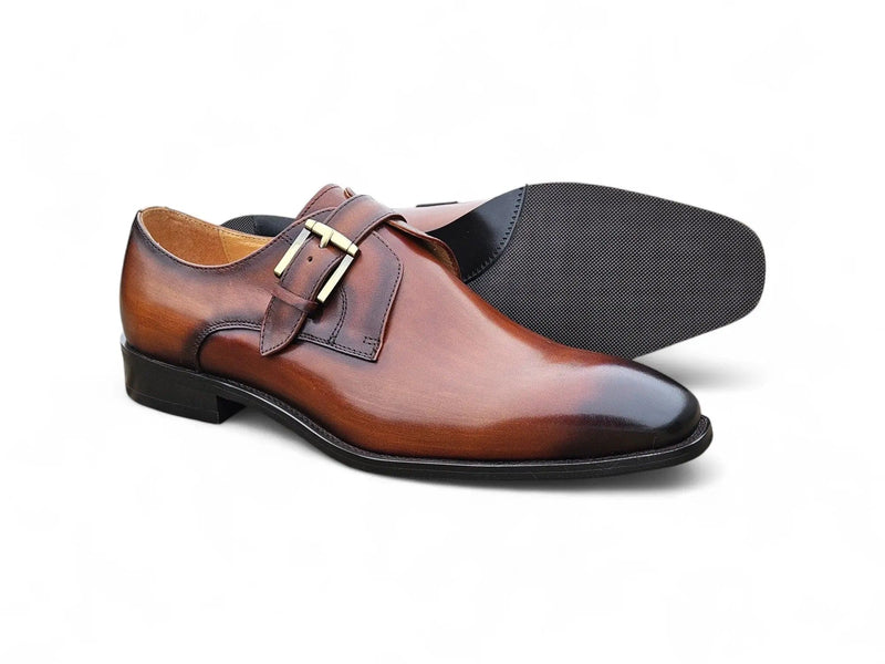 Carrucci Versatile Fashion Single Monk Strap Loafer