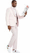 Mens One Button Vested Wedding and Prom Tuxedo in Pink