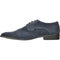 Mens Vegan Suede Wedding & Prom Wingtip Lace Up Dress Shoe In Navy Blue